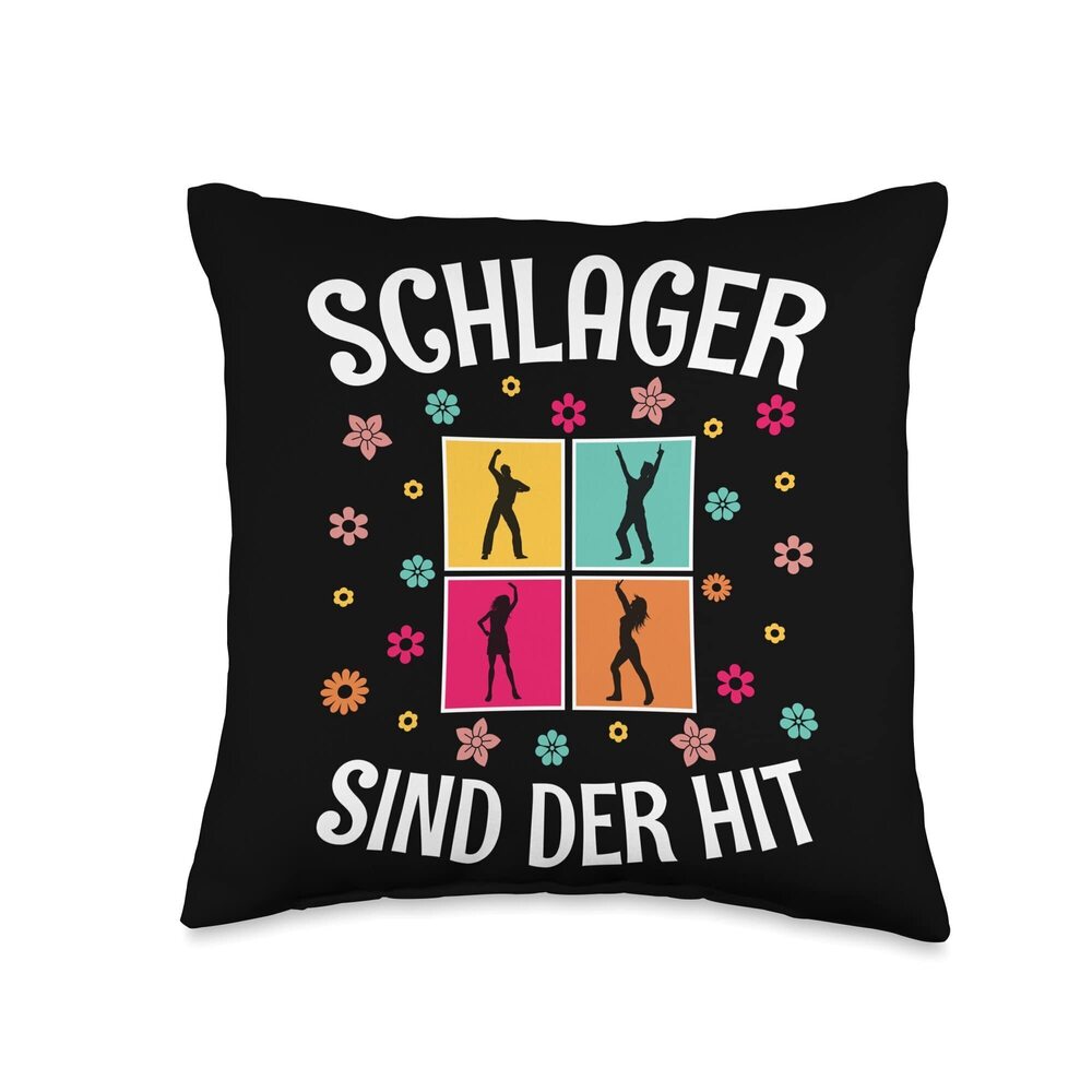 9850 Folk Music Party, Village Festival Outfit German Hits Throw Pillow